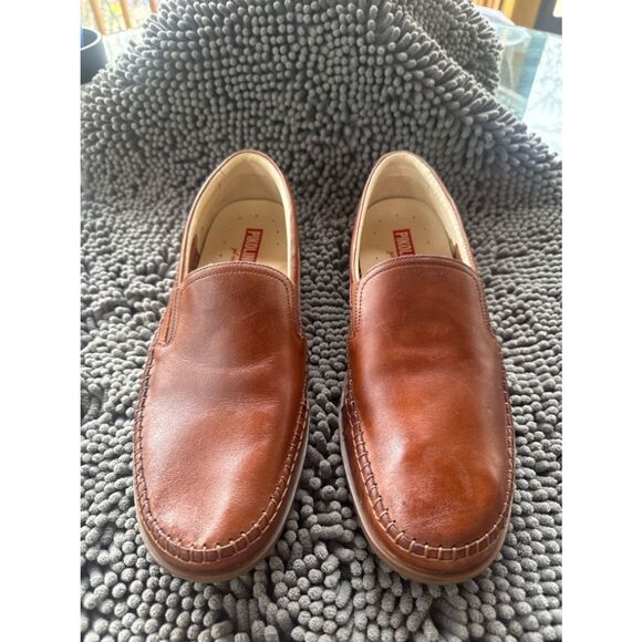 Pikolinos Brown Leather Slip-On Loafers Comfort Moccasins Size ~10/11 main image 4